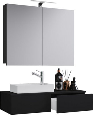 B&Q -  3Tlg Washroom Washbasin Gudas Cabinet