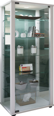 Vcm Wood Glass Showcase Collection Display Case Kavisa L from B&Q