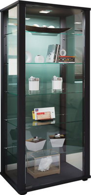 Vcm Wood Glass Showcase Collection Display Case Kavisa L from B&Q