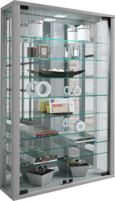 Vcm Wall Display Cabinet Glass Display Case Vitrosa Mirror from B&Q