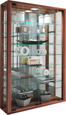 Vcm Wall Display Cabinet Glass Display Case Vitrosa Mirror from B&Q