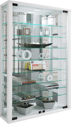 Vcm Wall Display Cabinet Glass Display Case Vitrosa Mirror from B&Q