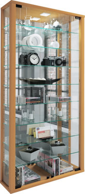 Vcm Wall Display Cabinet Glass Display Case Vitrosa Mirror from B&Q