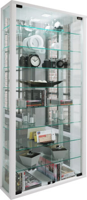 Vcm Wall Display Cabinet Glass Display Case Vitrosa Mirror from B&Q