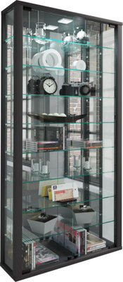 Vcm Wall Display Cabinet Glass Display Case Vitrosa Mirror from B&Q