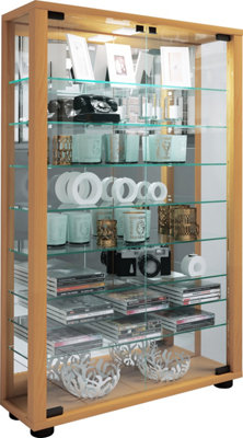 Vcm Glass Stand Showcase Lumo Mini Mirror from B&Q