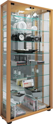 Vcm Glass Stand Showcase Lumo Maxi Mirror from B&Q