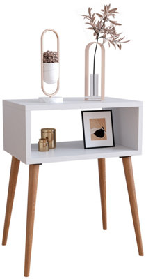 B&Q -  Wooden Side Table Bedside Table Singol M