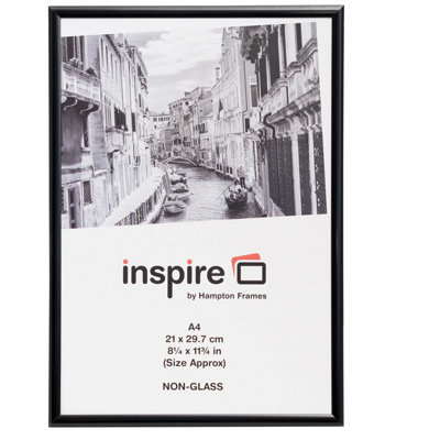 Alulux The Photo Album Company A4 Aluminium Certificate FrameBlack from B&Q