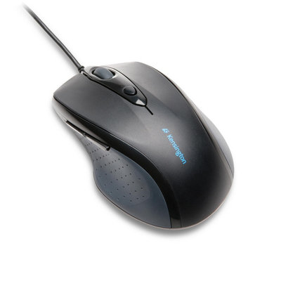 Kensington ProFit Mouse - Full-Sized 5-Button Optical Wired Mouse with Ergonomic, Right-Handed Shape and Plug & Play Connection - Compatible with Windows & macOS - Black - Image 2