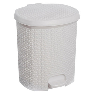 Keeeper Pedal Waste Bin 21 Litre Nordic White from B&Q