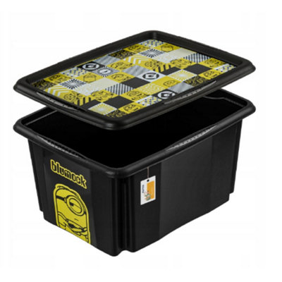Keeeper Minions Turning Stacking Box 30 LitreBlack from B&Q