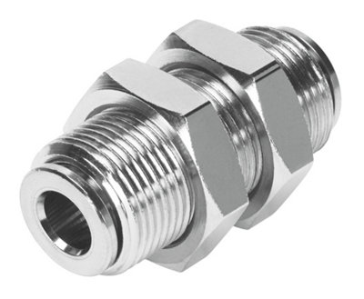 Festo 558806 Npqm-H-Q4-E-P10 Push-In Bulkhead Connector from B&Q