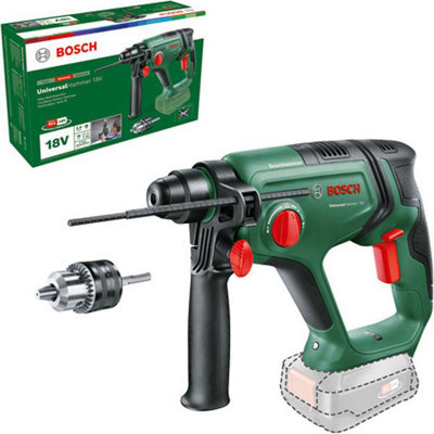 Bosch Cordless 18V Rotary Sds Hammer Drill Universalhammer 06039D6001 + ChuckBosch Power For All from B&Q