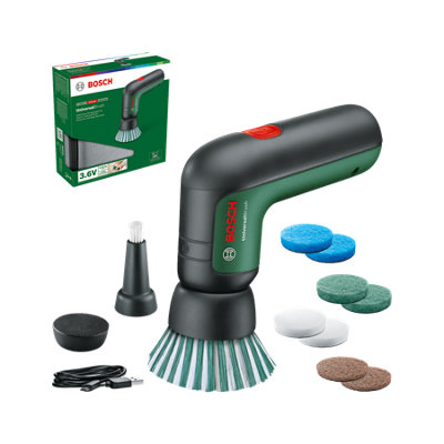 Bosch Universalbrush Electric Cleaning Brush Set - Black & Green, Green - Image 8