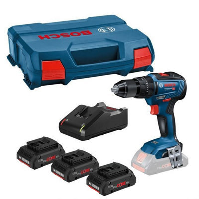 Bosch 18V Gsb 18V-55 Brushless Combi Hammer Drill3 X 4.0Ah Procore Batteries from B&Q