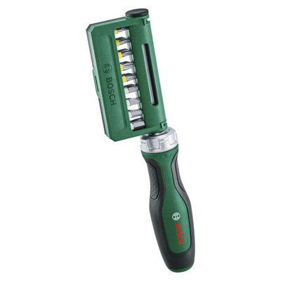 Bosch Hand Tools Bit Ratchet Screwdriver Set 19-Piece 1600A02Z9A from B&Q