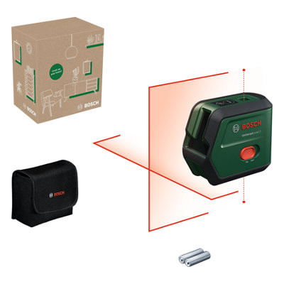 Bosch Cross Line Laser With Plumb Function Universallevel 2 Carton 0603663Fz0 from B&Q