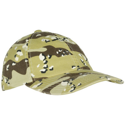 Brandit Yp Low Profile Camo Washed Cap 6-Colour Desert from B&Q