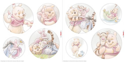 Komar Disney Winnie The Pooh Wonderful Self-Adhesive Window Stickers from B&Q
