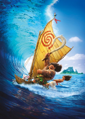 Komar Disney Moana Ride The Wave Wall Mural2.8M X 2M from B&Q