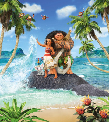 Komar Disney Moana & Maui Beach Wall Mural2.8M X 2.5M from B&Q