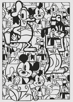 Komar Disney Mickey Mouse Constructive Wall Mural2.8M X 2M from B&Q