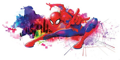 Komar Marvel Spider-Man Graffiti Art Unpasted Wall Mural On Non-Woven 300 Cm X 150 Cm from B&Q
