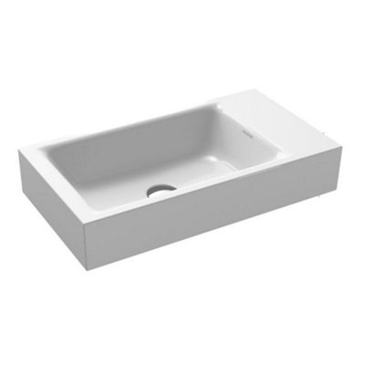 Kaldewei Puro Wall Mounted Right Handed Wash Basin 300mm White (Basin Only) from B&Q