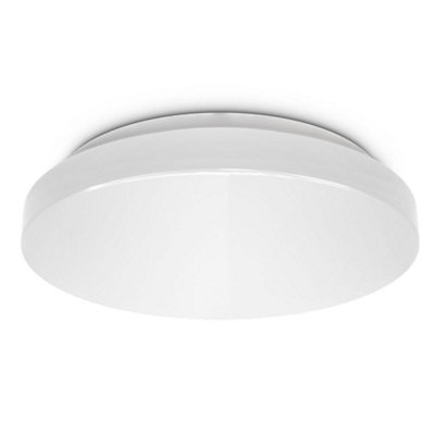 B.k.licht Mains-Powered Led White Ip44 Ceiling Lamp (Dia)28,8Cm from B&Q