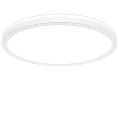 B.k.licht Mains-Powered Led White Dimmable Led Panel (Dia)29,3Cm from B&Q
