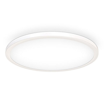 B.k.licht Mains-Powered Led White Dimmable Led Panel (Dia)42Cm from B&Q