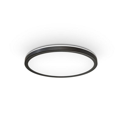 B.k.licht Mains-Powered Led Black Backlight Led Panel (Dia)29,3Cm from B&Q