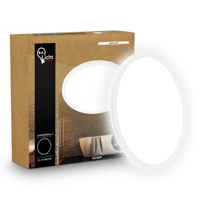 B&Q -  Mains-Powered Led White Backlight Effect Ultra Slim Panel (Dia)42Cm