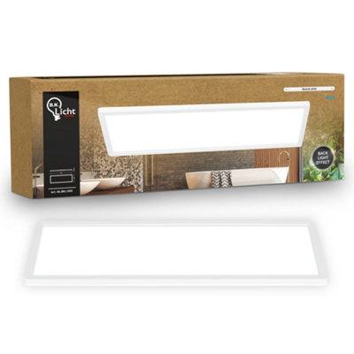 B&Q -  Mains-Powered Led White Backlight Effect Ultra Slim Panel 58X20Cm