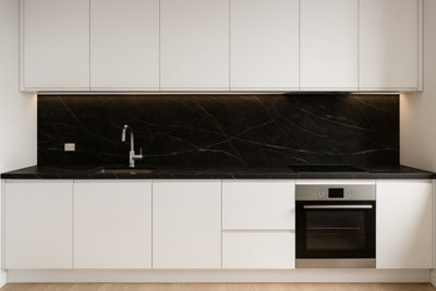 GravaHaus Kitchen Breakfast Bar Sahara Noir 3500 X 670 X 22mm from B&Q