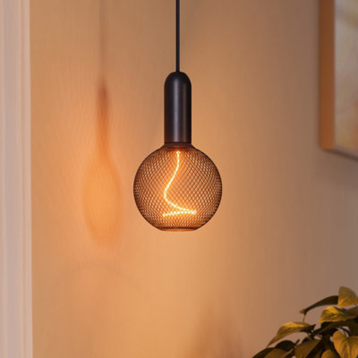 Osram Decor Led Spiral Filament Globe Lamp 125 14 Black Dim 3.5W 818 E27 from B&Q