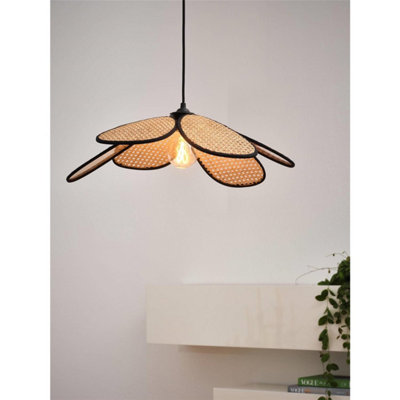 Osram Decor Rattan Daisy Pendant Ceiling Light 580mm E27 Brown 15W Led Modern from B&Q