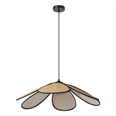 Osram Decor Rattan Daisy Pendant Ceiling Light 690 E27 Brown from B&Q