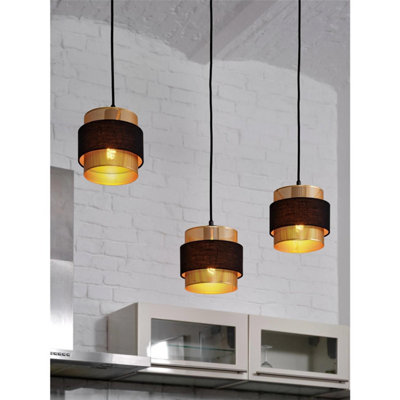 Osram Decor Hornet Pendant Linear Ceiling Light 3Xe27 Black Max 3X10W Led Modern from B&Q