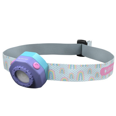 Ledlenser Kidled4R Rechargeable 40 Lumen Safe Robust Rgb Light Led Head Torch For Camping And Night Time Fun