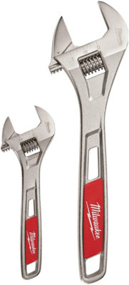 Milwaukee 2 Piece Adjustable Wrench Set 4932499519