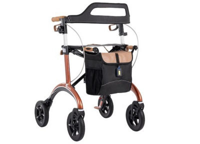 The Ramp People Saljol Carbon RollatorSmallRedLightweight Walker Outdoor from B&Q