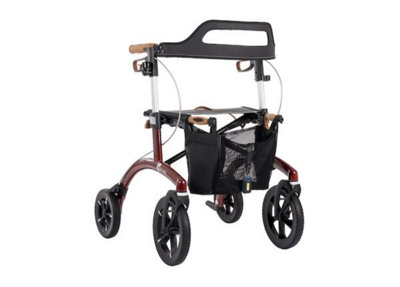 The Ramp People Saljol Allround Bariatric RollatorWide 4-Wheeled Outdoor Folding Rollator Walker Heavy Duty from B&Q