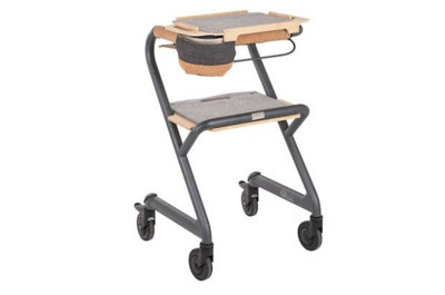 The Ramp People Saljol Indoor RollatorLarge Grey Walking Aid With Seat And Tray from B&Q