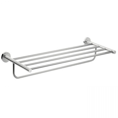 B&Q -  Logis Universal Towel Rack With Towel Holder