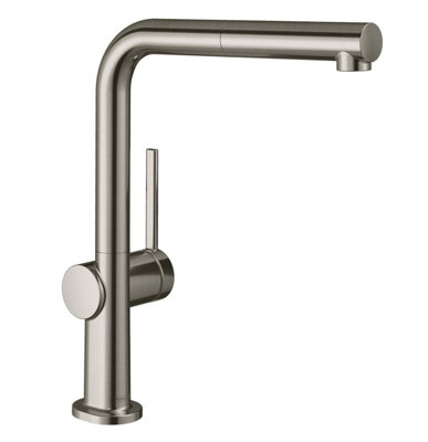 Hansgrohe Talis Kitchen Mixer Tap Single Lever Pull Spout Sbox Stainless Steel from B&Q