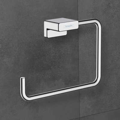 Hansgrohe Addstoris Towel Ring Chrome41754000 from B&Q