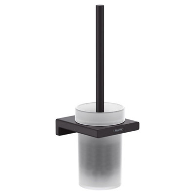 hansgrohe AddStoris Wall Mounted Toilet Brush Holder Matt Black - 41752670 - Image 2