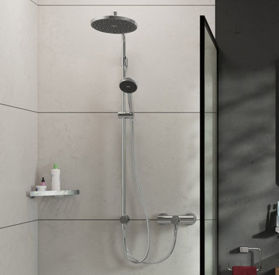Hansgrohe Activera S 240 Reno Varia Ecosmart Shower Riser Rail Bathroom Chrome from B&Q